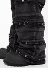 Obsidian Black Waxed Convertible Denim