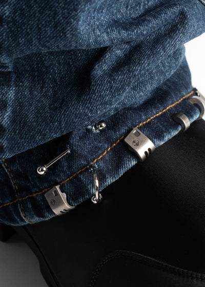 Vintage Blue Piercing Denim