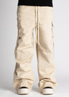 Cream Extra Baggy Cargos