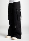 Obsidian Black Extra Baggy Cargos