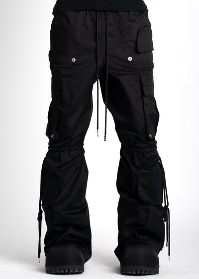 Obsidian Black Extra Baggy Cargos V4