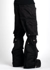 Obsidian Black Extra Baggy Cargos V4