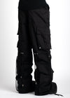 Obsidian Black Extra Baggy Cargos V4