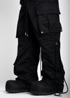 Obsidian Black Extra Baggy Cargos V4