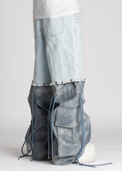 Aqua Blue Convertible Denim