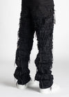 All Black Distressed Baggy Denim