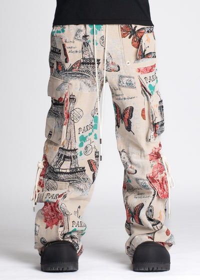 La Ville Lumiere Cargo Tapestry Pants