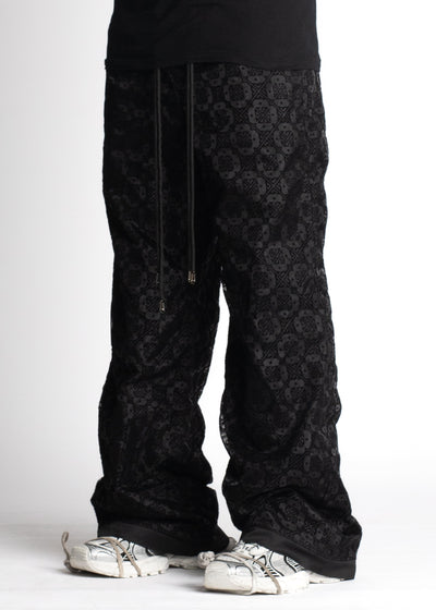 Obsidian Black Lace Pants