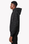 Obsidian Black Embellished Hoodie