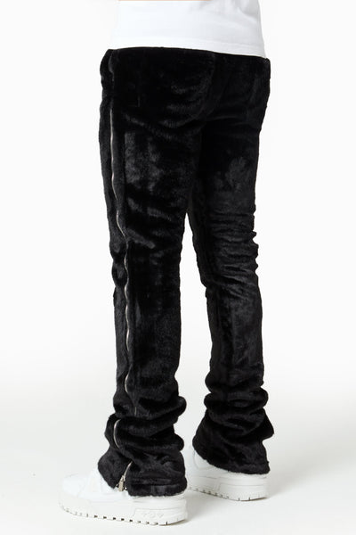 All Black Furry Pant