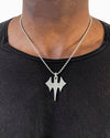 Twilight Cross Sterling Silver Necklace