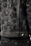 Obsidian Black Stars Denim Jacket