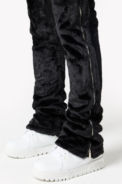 All Black Furry Pant