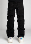 Obsidian Black Frayed Premium Denim